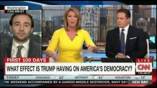 What effect is President Trump having on America's democracy