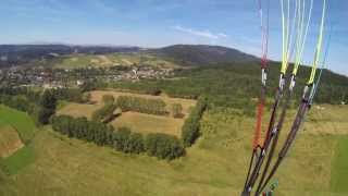 wypadek mieroszów 17-08-2013 i lot z 2 urwanymi linkami - calosc