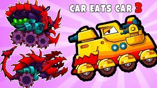 Машина Ест Машину Car Eats Car 3 ХРУЩ и СКОРПИОН какая из новых машина самая сильная в Хищных Тачках