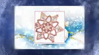 Снежинки из бисера