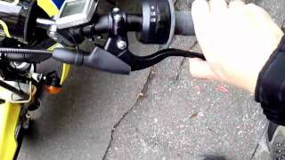 Attached 50Stunt Rear Brake Kit to my DR-Z70