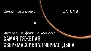 Интересные факты о космосе: самая тяжёлая сверхмассивная чёрная дыра