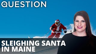 'Sleighing' Santas takes to the slopes in Maine