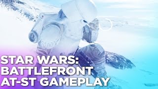 All Terrain Scout Transport (AT-ST) Gameplay - Star Wars Battlefront Beta
