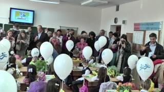 Линейка 1 сентября 2014 г в ГБОУ ЦО № 1953 "Москва-98"