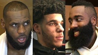 Best NBA post-game interviews 11.9 [LeBron James, James Harden, Lonzo Ball] | ESPN