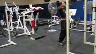 Diesel Weasel Max lifts #5 - clean press 185 lbs * 1 - worst form ever