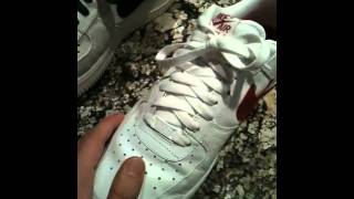 Sail white Nike ID air force ones