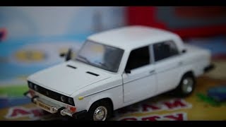 Обзор и распаковка машины ВАЗ 2106 шестерка АВТОПРОМ unboxing модель 1:24