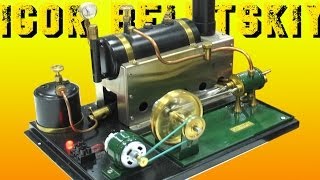 ПАРОВОЙ ДВИГАТЕЛЬ МОДЕЛЬ ЛАНДАУ ЦЕНТР ХАРЬКОВ STEAM ENGINE ПАРОВИК СТИМПАНК ( ИГОРЬ БЕЛЕЦКИЙ )