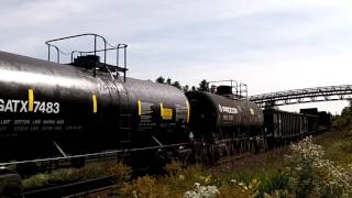 CN 384 w/ CN Engines 2190, 2422, 5437, 5602 & 2620 lead this monster 690 axle, EB mixed/Autorack