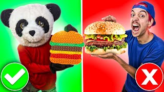 POP IT GIGANTE vs COMIDA REAL ¡NIVEL EXTREMO!