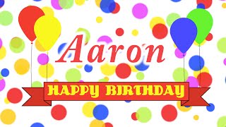 Happy Birthday Aaron Song