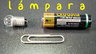 Cómo Hacer Pequeña Lámpara o Linterna. Proyecto de Ciencias. DIY