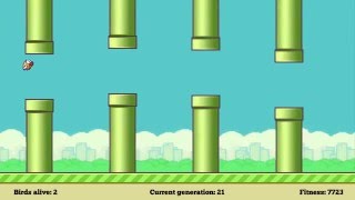 An application of NEAT in flappy bird