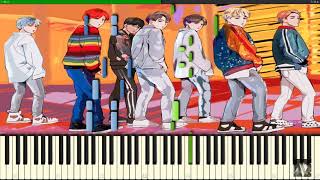 DNA [ BTS 방탄소년단 ] - PIANO COVER (Synthesia Arr.) + MIDI