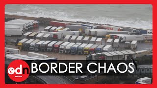 Chaos! Thousands of Lorries Stranded at Dover After France Closes UK Border