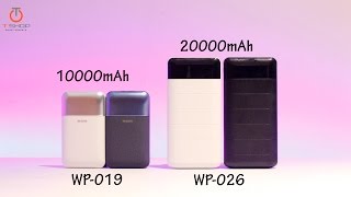 WK power bank WP-019 & WP-026 By T-SHOP