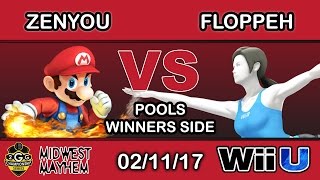 2GGC: Midwest Mayhem - eM | Zenyou (Mario) Vs. Floppeh (Wii Fit Trainer) Pools