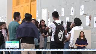 Plantel 7 de la ENP reabre sus puertas despues de 2 meses de paro
