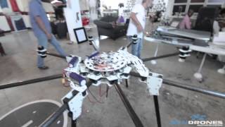 WORLDS BIGGEST HOMEMADE DRONE - making of + Maiden