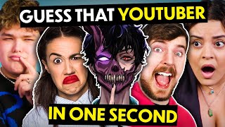 Guess The YouTuber In One Second Challenge (MrBeast, Corpse Husband, Miranda Sings)