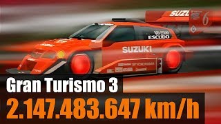 2 Milliarden km/h Glitch in Gran Turismo 3 [GT3, PS2, Bug]