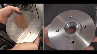 Fabricando flange para placa de torno