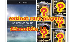 TOP5 rarest players ( extinct cards ) in fifamobile 18 ,Carlos Tevez , Kaká, Rosický, REYES, Ciman