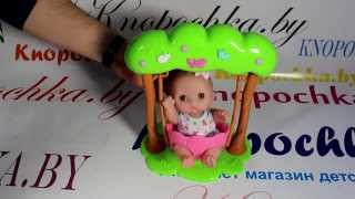 JC Toys la newborn doll 16964 Обзор Пупс Lil Cutisies на качелях