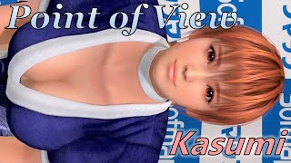 DOAX3】かすみ 前屈み視点固定 水着:瑠璃光,髪型:ポニーテール(黄)【Kasumi