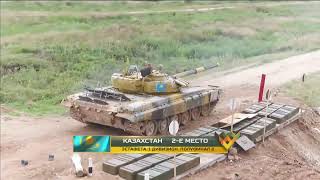 #МинобороныLive Четвертый заезд полуфинальной эстафеты «Танкового биатлона» АрМИ-2020
