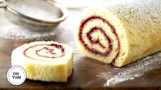 Classic Raspberry Jellyroll | Oh Yum with Anna Olson
