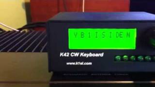 K42 CW Keyboard in action !