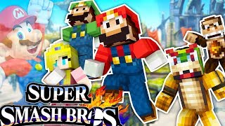 WHO IS BETTER MARIO OR LUIGI - MINECRAFT SUPER SMASH BROS MINIGAME | JeromeASF