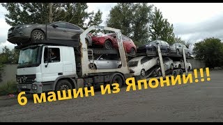 6 машин из Японии, встречаем автовоз. Распилы