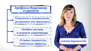 Индапамид и Арифон ретард: таблетки от давления