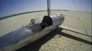 Landsailing the "Flash" 80+mph Landsailer