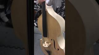 In the white Acoustic upright bass removable neck bass