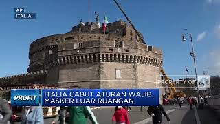 Italia Cabut Aturan Wajib Masker Luar Ruangan