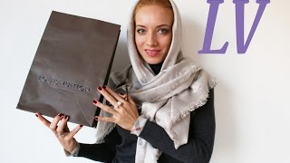 Шаль Louis Vuitton: как отличить оригинал, как носить