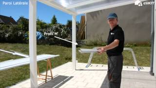Montage Paroi Latérale pour Pergola