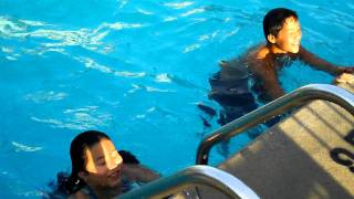 Angela and Thomas Pham Poolside Burnsville The Pines