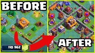 170,000 GEMS to MAX! Clash of Clans Builder Hall 1 - 5 in Minutes!