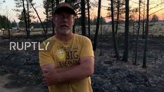 USA: 'Relief Angels' provide aid to southern Oregon locals amid Bootleg fire destruction