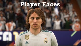 FIFA 18 Real Madrid Player Faces