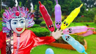 ONDEL ONDEL main FINGER BALON racun !! MUKANYA JD WARNA WARNI !