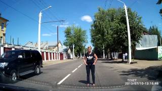 Пьяная баба в Костроме