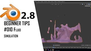blender 2.8 beginner tips #010 Fluid simulation