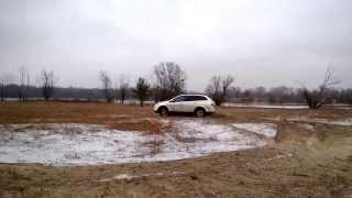 SsangYong Kyron. Кайрон в снегу. Кайрон в песке.